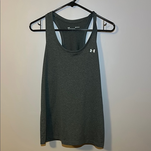 Under Armour Gray Loose Tank Top for Athletic Wear Heat Gear - M - Picture 1 of 3